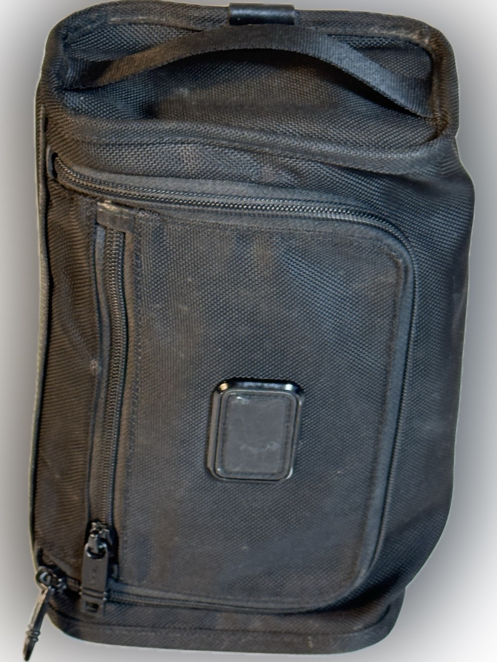 TUMI Black Ballistic Nylon Travel Toiletry Bag Dopp Kit Organizer - Picture 3 of 9